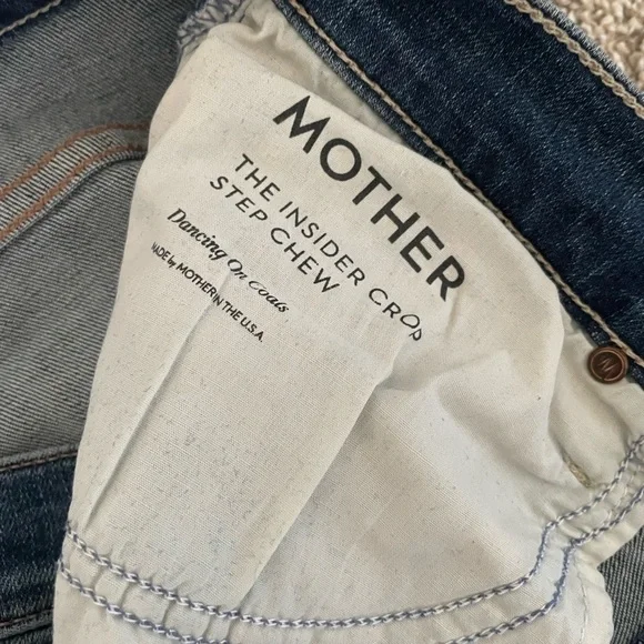 Mother Denim The Insider Crop Step Chew - size 29 - Picture 2 of 9